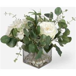 Rosewood-Artificial Flowers / Centerpiece