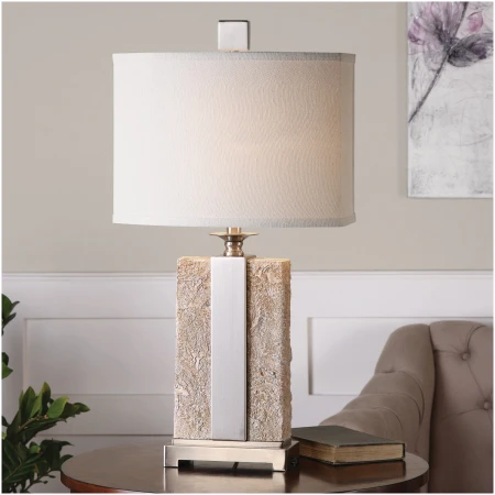 Uttermost Bonea Stone Ivory Table Lamp