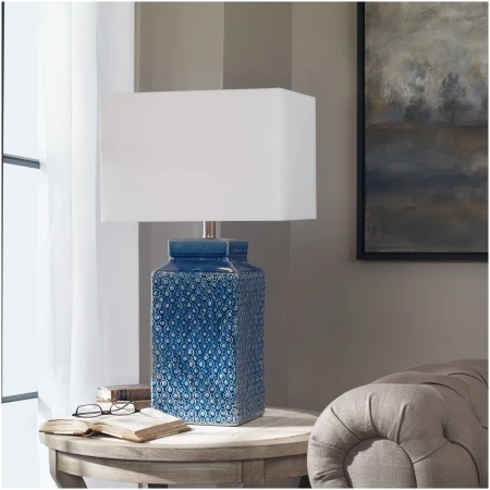 Uttermost Pero Sapphire Blue Lamp