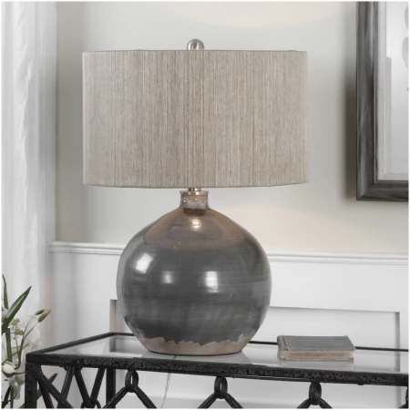 Uttermost Vardenis Gray Ceramic Lamp