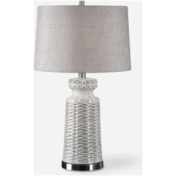 Kansa-Distressed White Table Lamp