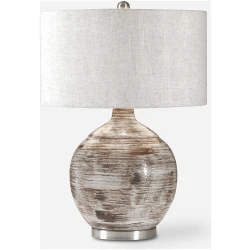 Tamula-Distressed Ivory Table Lamp