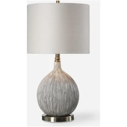 Hedera-Textured Ivory Table Lamp