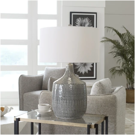 Uttermost Felipe Distressed Gray Table Lamp