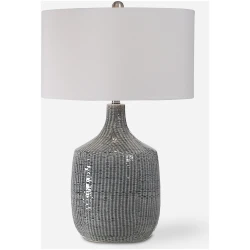 Felipe-Distressed Gray Table Lamp