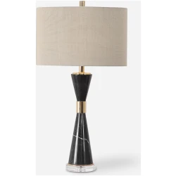 Alastair-Black Marble Table Lamp