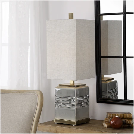 Uttermost Covey Gray Glaze Buffet Lamp