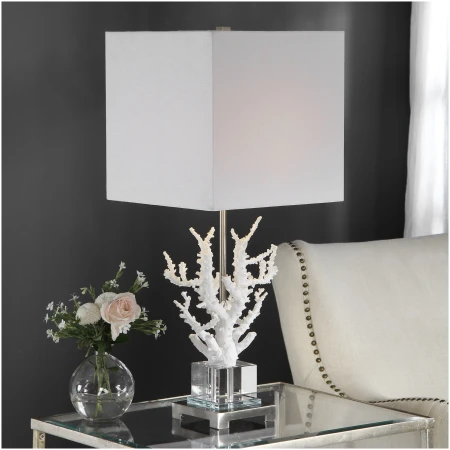 Uttermost Corallo White Coral Table Lamp