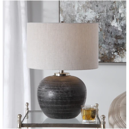 Uttermost Mikkel Charcoal Table Lamp