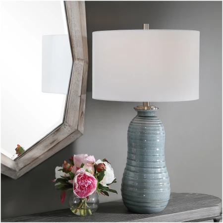 Uttermost Zaila Light Blue Table Lamp