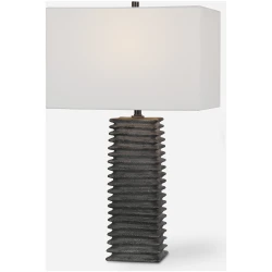 Sanderson-Metallic Charcoal Table Lamp