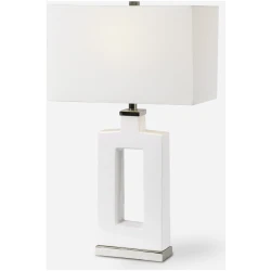 Entry-Modern White Table Lamp