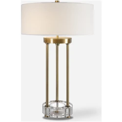 Pantheon-Brass Rod Table Lamp