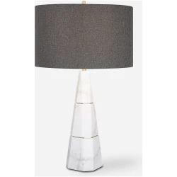 Citadel-White Marble Table Lamp