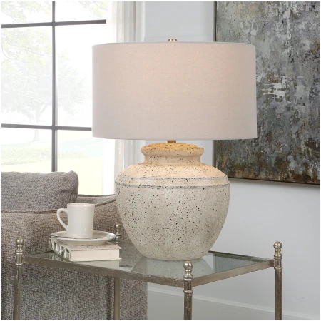 Uttermost Artifact Aged Stone Table Lamp