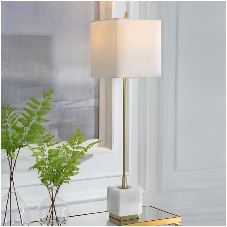 Uttermost Escort Brass Buffet Lamp