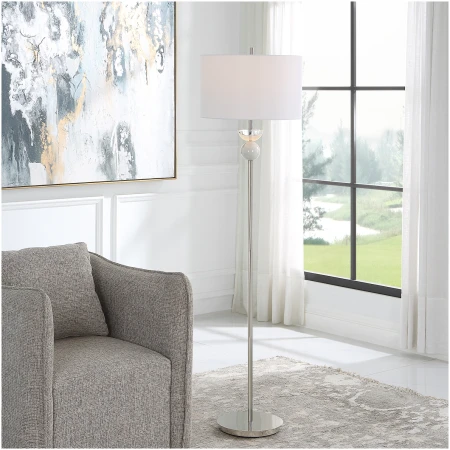 Uttermost Exposition Nickel Floor Lamp