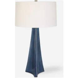 Teramo-Scalloped Ceramic Table Lamp