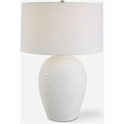 Reyna-Chalk White Table Lamp