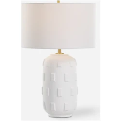 Emerie-White Table Lamp