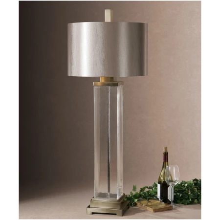 Uttermost Drustan Clear Glass Table Lamp