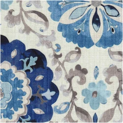 HUZANI/BLUE - Prints Fabric Suitable For Drapery