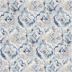 SW-HUPAS/BLUE - Prints Fabric Suitable For Drapery