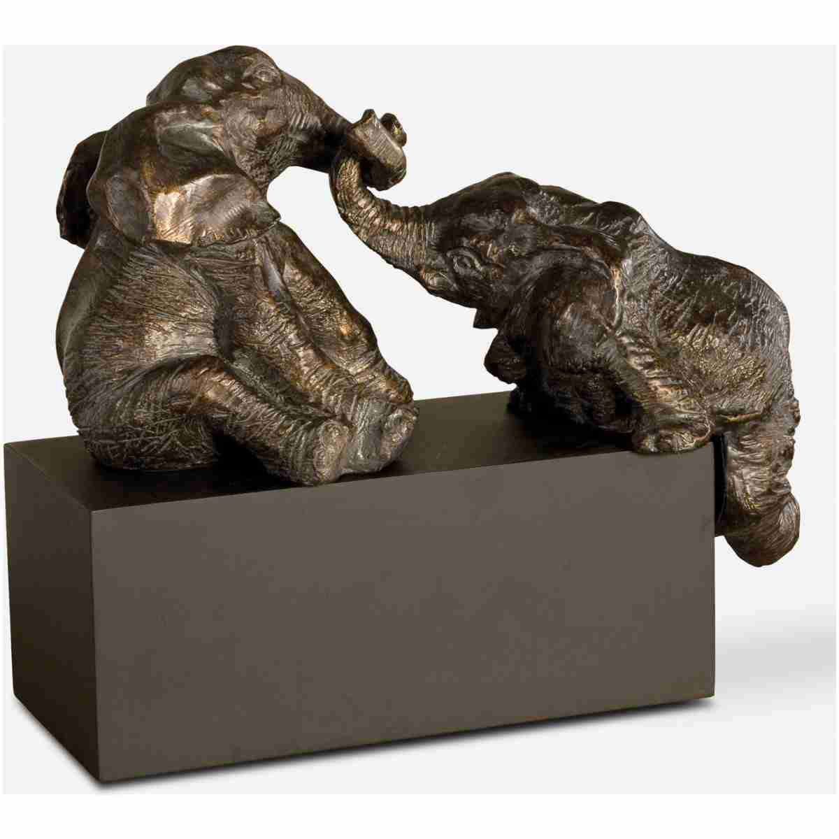 Playful Pachyderms-Figurines &Amp; Sculptures