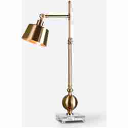 Laton-Brushed Brass Task Lamps