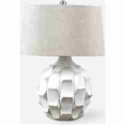 Guerina-Scalloped White Lamps