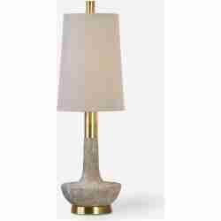 Volongo-Stone Ivory Buffet Lamp