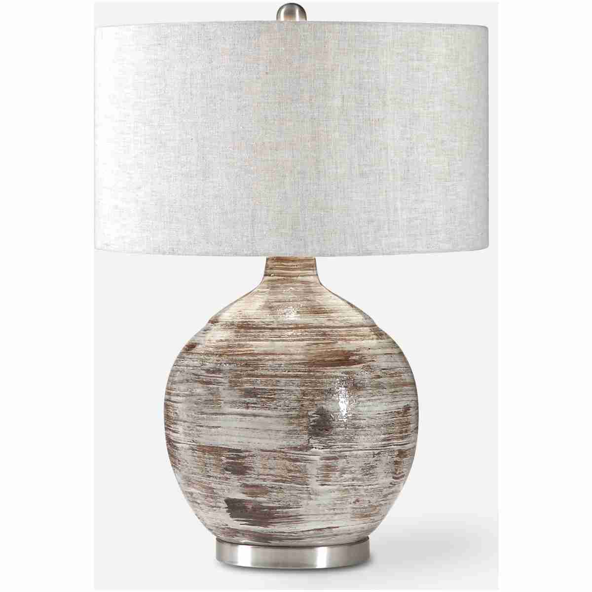 Tamula-Distressed Ivory Table Lamp