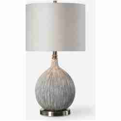 Hedera-Textured Ivory Table Lamp