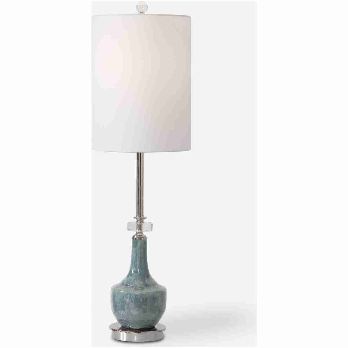 Piers-Piers Mottled Blue Buffet Lamp