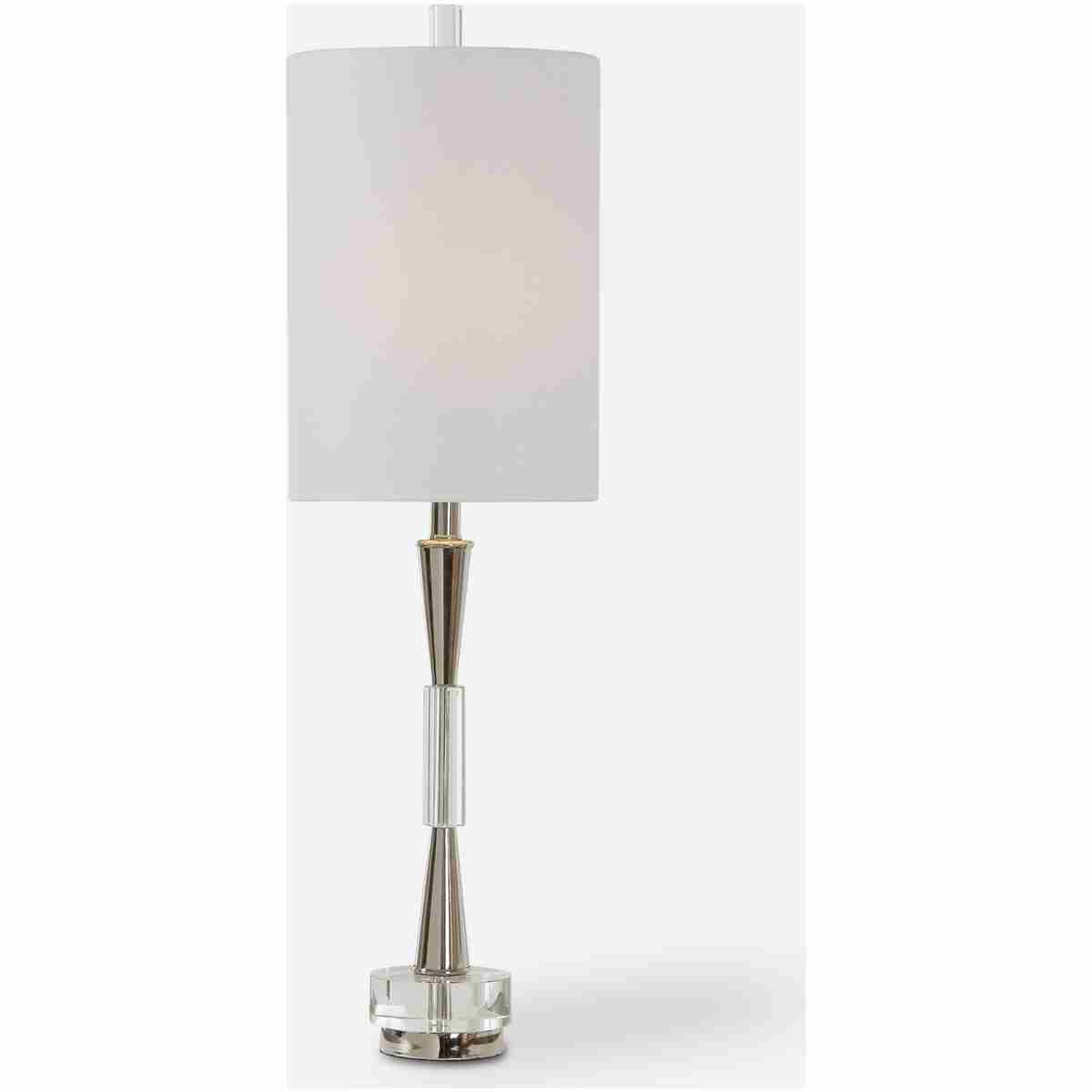 Azaria-Polished Nickel Buffet Lamp