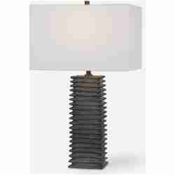 Sanderson-Metallic Charcoal Table Lamp