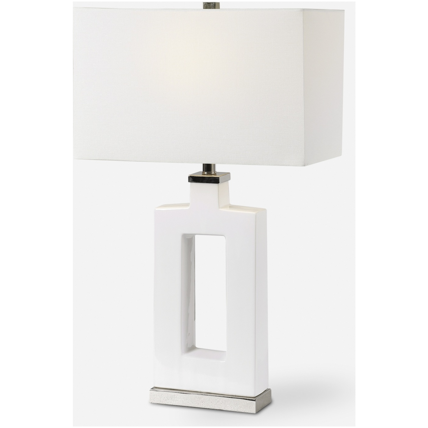 Entry-Modern White Table Lamp