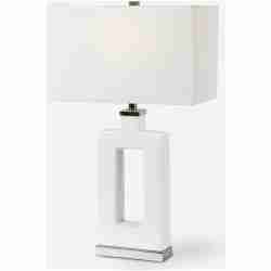 Entry-Modern White Table Lamp