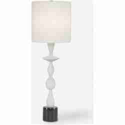 Inverse-White Marble Table Lamp