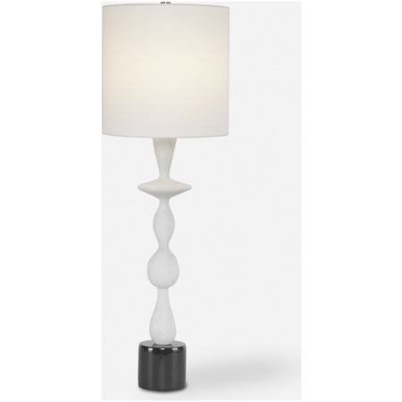 Inverse-White Marble Table Lamp