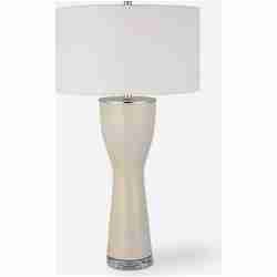 Amphora-Off-White Glaze Table Lamp