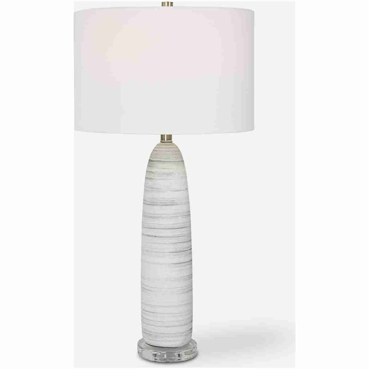 Levadia-Matte White Table Lamp