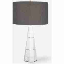 Citadel-White Marble Table Lamp