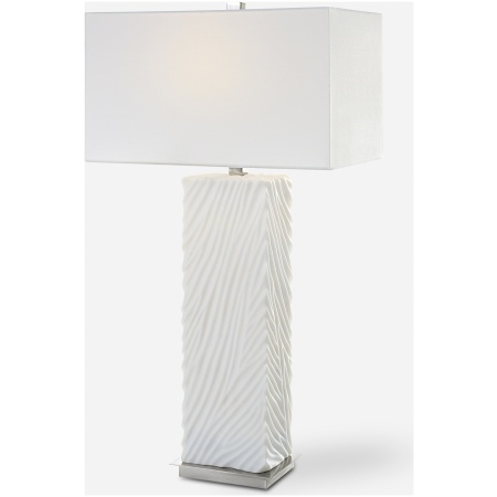 Pillar-White Marble Table Lamp