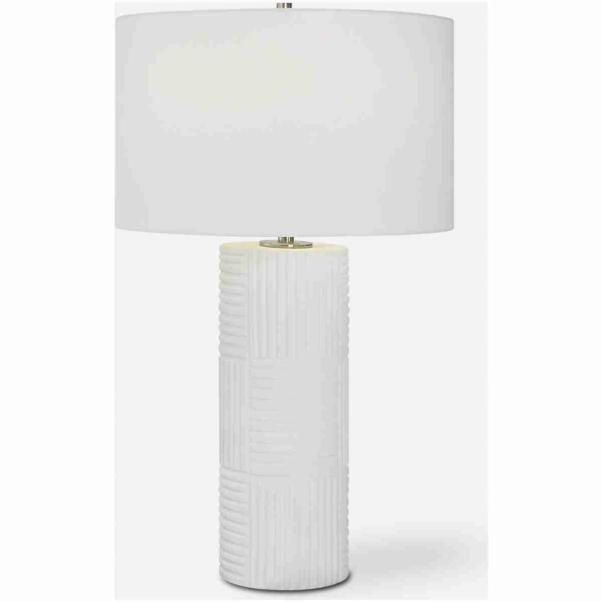 Patchwork-White Table Lamp