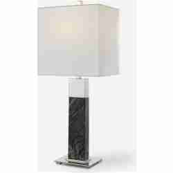 Pilaster-Black Marble Table Lamp