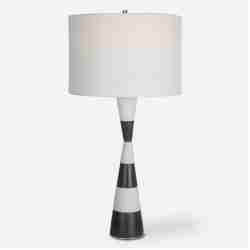 Bandeau-Banded Stone Table Lamp