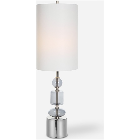 Stratus-Gray Glass Buffet Lamp