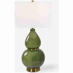 Gourd-Green Table Lamp