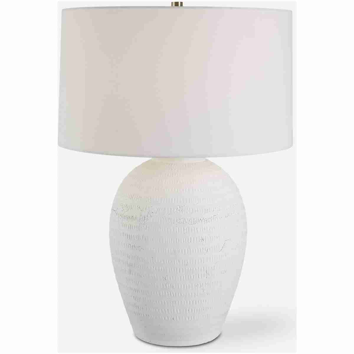 Reyna-Chalk White Table Lamp